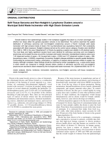 Télécharge le document "Viel J.-F, 2000 : Soft-tissue sarcoma and non-Hodgkin’s lymphoma clusters around a municipal [...]" (pdf, 84 Ko, nNouvelle fenêtre)