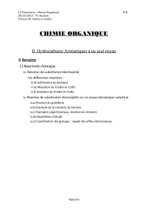 CHIMIE ORGANIQUE II.  H