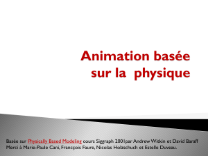 Animation basée sur la  physique