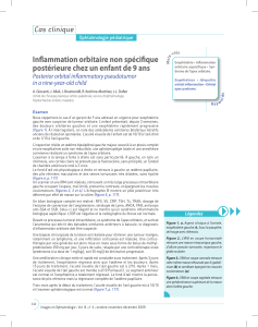 Inflammation orbitaire non spécifique postérieure chez un enfant de 9 ans