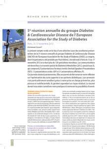 5 Diabetes &amp; Cardiovascular Disease Association for the Study of Diabetes