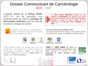 Dossier Communicant de Cancérologie DCC -  DMP