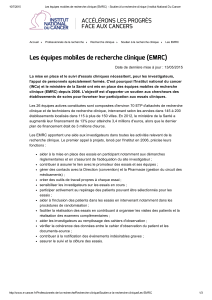 Document de référence et registre des essais cliniques de l’INCa