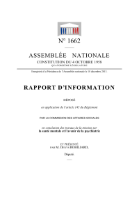 N° 1662 ASSEMBLÉE   NATIONALE RAPPORT D’INFORMATION
