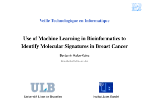 Use of Machine Learning in Bioinformatics to Veille Technologique en Informatique