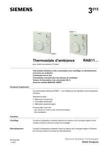 3 015 Thermostats d'ambiance RAB11…