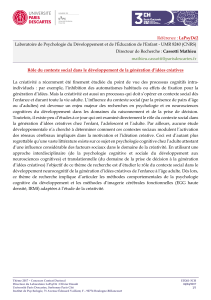LaPsyDé2 Laboratoire de Psychologie du Développement et de l'Éducation de l'Enfant -... Cassotti Mathieu