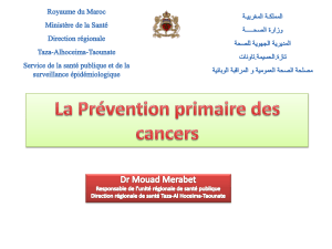 la prevention primaire des cancers