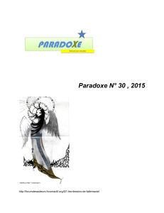 Paradoxe N° 30 , 2015