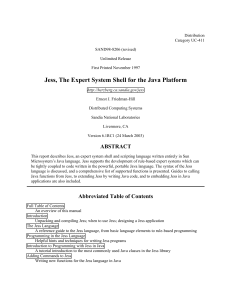 Jess, The Expert System Shell for the Java Platform