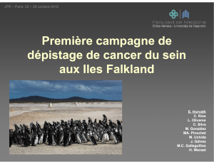 Première campagne de dépistage de cancer du sein aux Iles Falkland