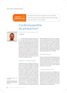 L Cardiomyopathie du péripartum 1