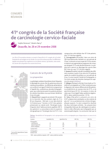 41 congrès de la Société française de carcinologie cervico-faciale e