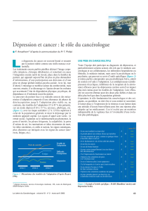 L Dépression et cancer : le rôle du cancérologue