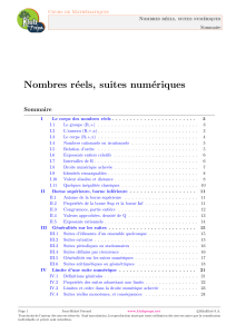nombres reels suites numeriques
