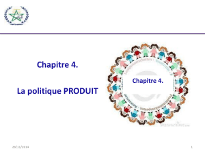 Chapitre 4. La politique PRODUIT 26/11/2014