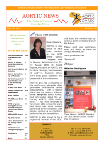 Click here to download the latest English AORTIC newsletter