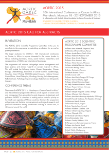 AORTIC 2015 AORTIC 2015 CALL FOR ABSTRACTS INVITATION