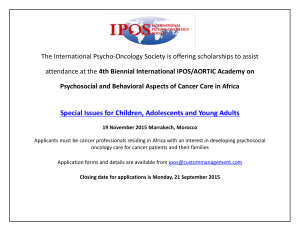 The International Psycho-Oncology Society is offering scholarships to assist