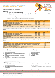 AORTIC 2015 Registration Fees - French