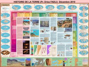 HISTOIRE DE LA TERRE (Pr. Driss FADLI)  Décembre 2010