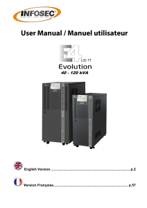 User Manual / Manuel utilisateur  40 - 120 kVA