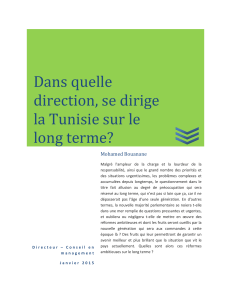 Dans quelle direction, se dirige la Tunisie sur le long terme?