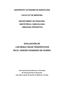 UNIVERSITAT AUTÒNOMA DE BARCELONA FACULTAT DE MEDICINA DEPARTAMENT DE PEDIATRIA, OBSTETRÍCIA I GINECOLOGIA