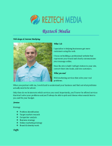 Reztech Media Web design &amp; Internet Marketing What I do