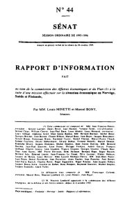 N° 44 SENAT RAPPORT D'INFORMATION