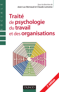Traité psychologie travail organisations