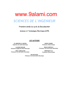 www.9alami.com SCIENCES DE L'INGENIEUR P r
