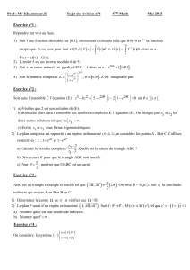 sujet de revision bac math n 4