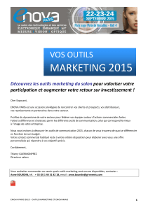 2015 MARKETING  VOS OUTILS