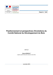 Télécharger Positionnement et perspectives d'évolutions du Comité national de développement du bois au format PDF, poids 1.55 Mo