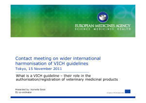 Contact meeting on wider international harmonisation of VICH guidelines