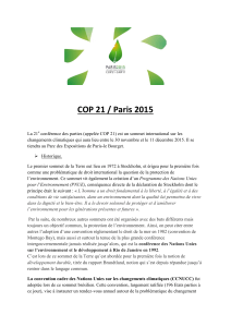 COP 21 / Paris 2015