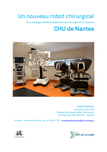 Un nouveau robot chirurgical CHU de Nantes