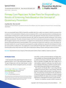 Primary Care Physicians’ Action Plans for Responding to