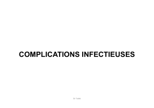 complications infectieuses pptx