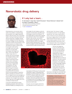 Nanorobotic drug delivery UNCOVERED