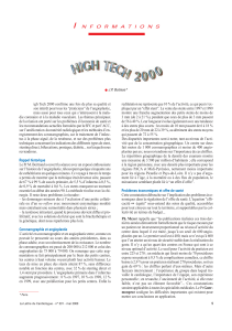 igh Tech 2000 confirme une fois de plus sa qualité... redilatation ne représente que 10 % de l’activité, ce qui...