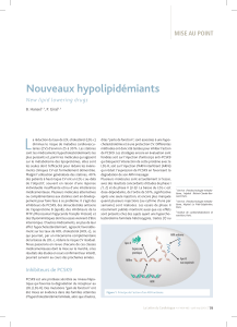 L Nouveaux hypolipidémiants MISE AU POINT New lipid lowering drugs