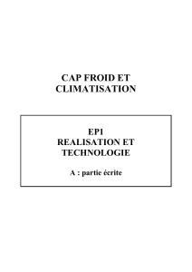 CAP FROID ET CLIMATISATION  EP1