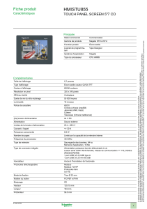 HMISTU855 Fiche produit TOUCH PANEL SCREEN 5&#34;7 CO Caractéristiques