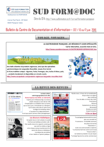Sud Form@doc Bulletin du Centre de Documentation et d’information—  Site du CFA:
