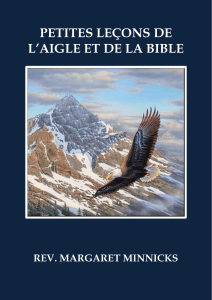 PETITES LEÇONS DE L’AIGLE ET DE LA BIBLE  REV. MARGARET MINNICKS