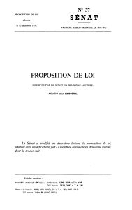 SÉNAT PROPOSITION DE LOI N°37