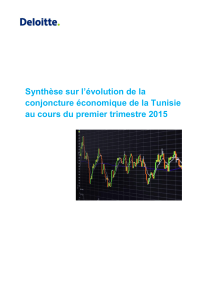 Synthèse sur l’évolution de la conjoncture économique de la Tunisie