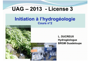 UAG – 2013  - License 3 Initiation à l